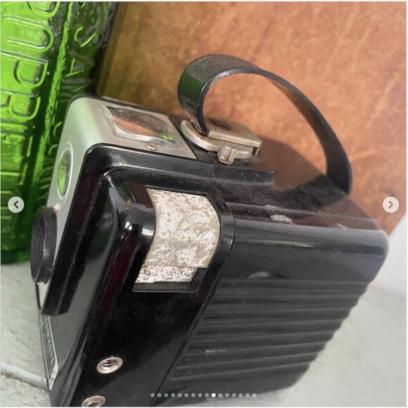 Vintage Kodak Hawkeye Brownie Flash Model Camera Brown Leather Case UNTESTED - Picture 6 of 10